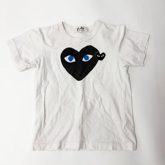 Comme des Garcons PLAY Tops - AUTHENTIC JAPANESE  Comme des Garcons PLAY CDG PLAY LOGO GRAPHIC T SHIRT